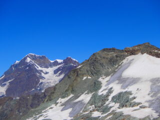 Il Mont Gelè a destra, Grand Combin a sinistra