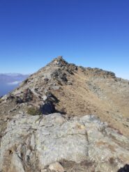 La cima Lausarot di ritorno dalla punta Ciauvia