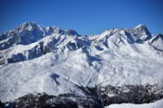 Monte Bianco e Gr. Jorasses dalla Punta Leissé