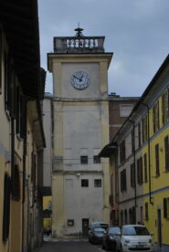 La torre con l’orologio a Tromello