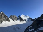 Glacier Blanc e Barre des Écrins dal rifugio 