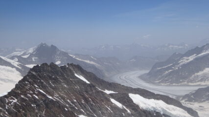 Aletschgletscher dalla vetta del Monch