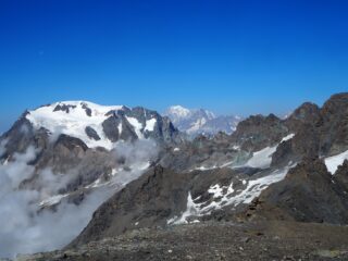 Mont Velan e Monte Bianco dalla cima della Tète Blanche de By