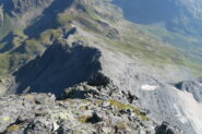 vista da sopra, in basso il Col du Mont