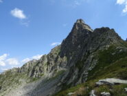 Il Cervino delle Alpi Liguri, sulla sx lo spigolo di salita