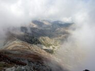 uno scorcio nella nebbia verso la Val Corsaglia