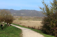 Il sentiero iniziale con il Monte di Ragogna sullo sfondo