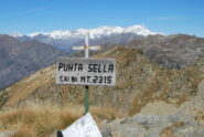 Vetta Punta Sella, Monte Rosa e Cervino