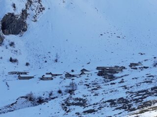 Alpeggi di Licony ormai in veste invernale