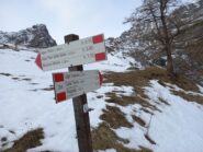 Indicazioni dopo Alpe Pian Pra