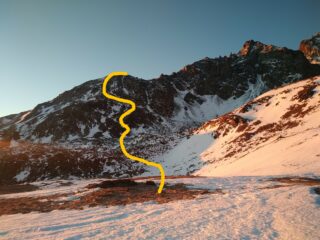 La salita al Truc bianco,vista dal monte Granè (arrivo skilift).