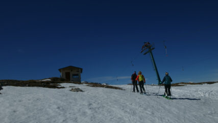 Arrivo all'ultimo ski-lift