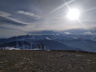 Catena delle Alpi Liguri al tramonto 