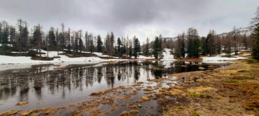 Uno dei due laghi del Clot Foiron