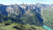 Sotto a dx panorama sulla Val d'Agneda e le due diramazioni.