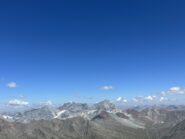 Panorama dalla vetta: Gran Zebrù, monte Zebrù, Ortles, punta Thurwieser, Trafoier