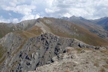 La cresta tra la Tete de Molines e il Col du Clot du Loup