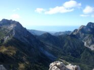 il panorama sul mar Tirreno e l'isola d'Elba