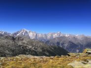 Il massiccio del Monte Bianco dal Colle