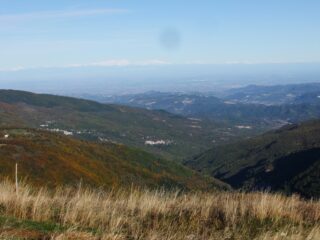 Dal Chiappo panorama su pianura e Monte Rosa