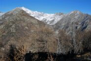 Dalla vetta: Crabun, Mont de Prial e Cime Lose Bianche
