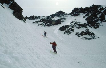 discesa su terreno sostenuto