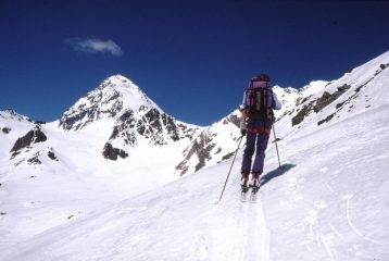 il Gran Zebrù visto salendo al rifugio Casati