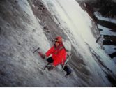 In azione sul Couloir Nord del Pelvoux...sono le 6 a.m