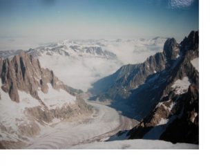 La Mer de Glace dalla Cresta di Rochefort