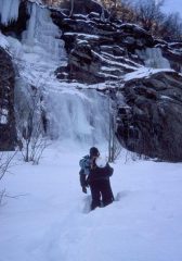 In avvicinamento con la neve alle ginocchia!