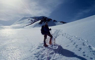 Stelvio nella parte alta del ghiacciaio (21-6-1998)