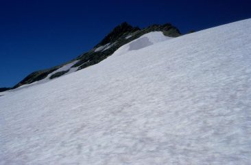 la Punta Lechaud vista dal Ghiacciaio di Chavannes (26-7-1998) 