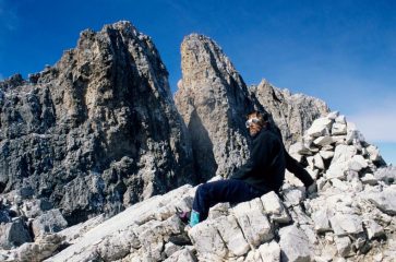Gialuigi in vetta all'Odla di Valdussa (6-9-1998)