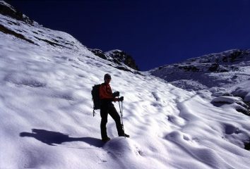 Stelvio sale nella parte alta del Vallone di Cuneaz (8-10-2000)