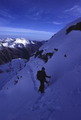 Stelvio nel traverso esposto sotto la cresta Sud (8-10-2000)