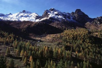 il bel Vallone di Cuneaz che si segue in salita (8-10-2000)