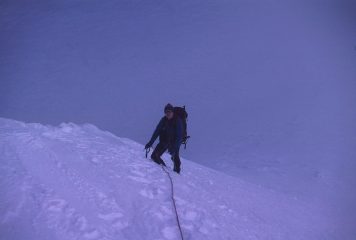 Stelvio lungo il pendio finale sopra il Col de l'Eveque (29-10-2000)