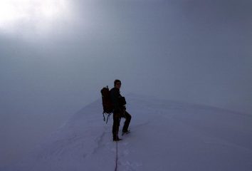 l'arrivo in vetta alla Becca d'Oren (29-10-2000)