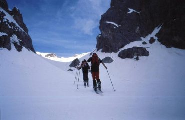 pendenza attenuata nel valloncello a quota 2400 m. circa