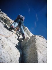 ...e per ultimo si arrampica su solido granito...