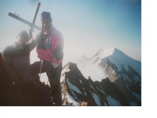 Con Franco in vetta...chiude lo sfondo la Weissmies