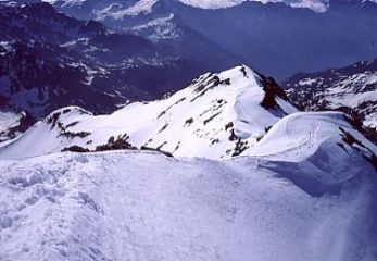 Lungo la cresta Est della Zuffalspitze.