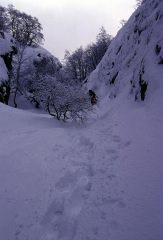 l'uscita del Canale Martincano (17-2-2002)