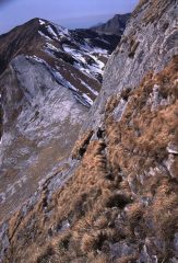 salendo lungo la via ferrata Malfatti 