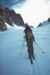 in salita verso il col Chardonnet