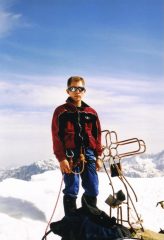 Giorgio e la croce del pizzo cassandra 3226m