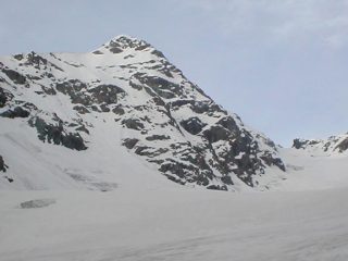 a sx parete nord a dx cresta sud-ovest