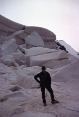 Stelvio sotto la seraccata del Vadret Pers (22-7-2002)