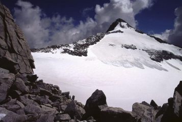 la Cima Presanella vista dal Col Freshfield (19-8-2002)