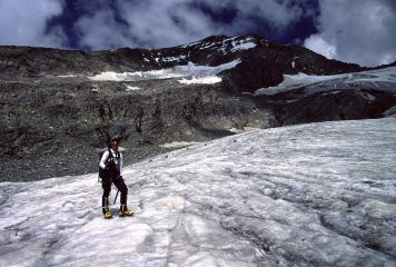 Stelvio sul Ghiacciaio del Gran Pilastro (23-8-2002)